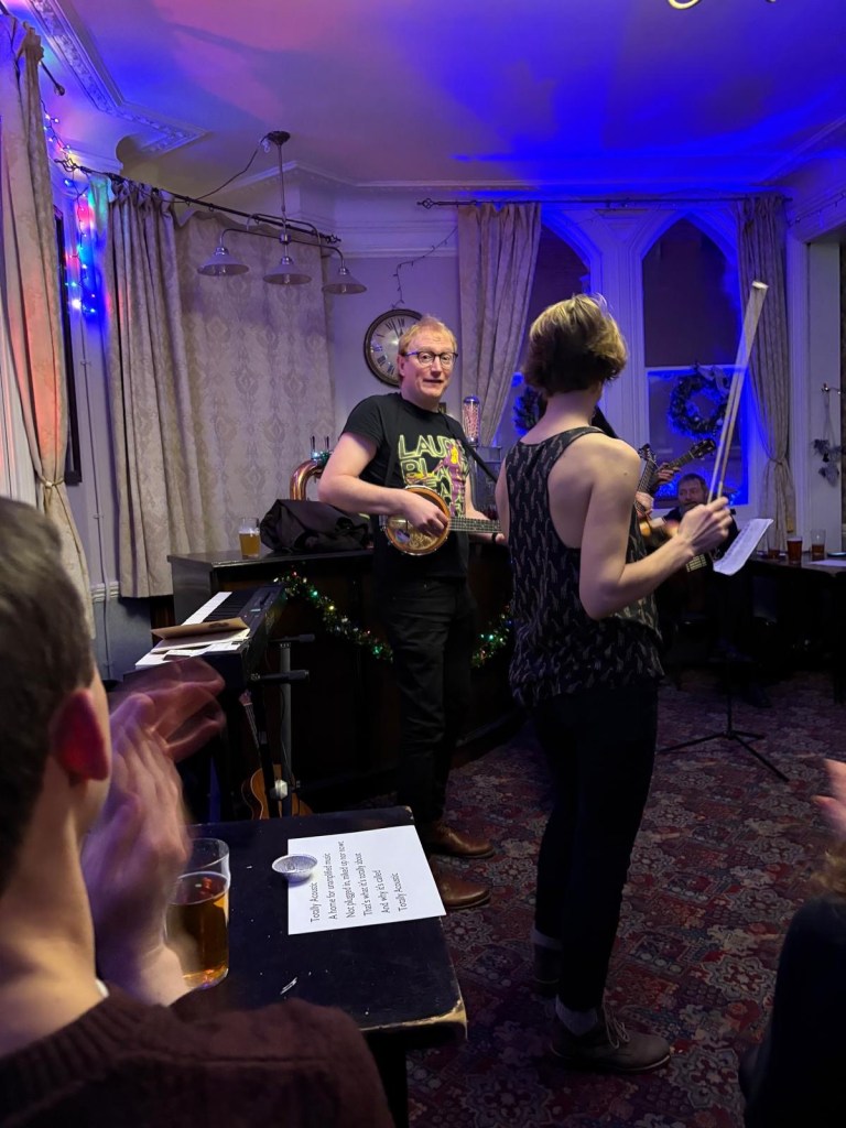 The Highchurches on stage at Totally Acoustic.